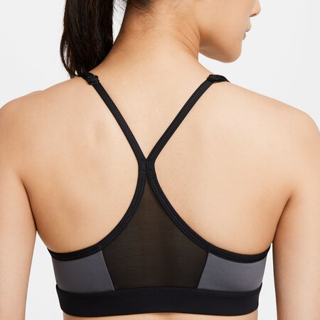 Nike Air Dri Fit Indy Light Support Padded Cut Out Sports Sports Bra Black